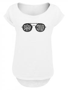 Футболка с длинными рукавами Terminator 2 Goggle Sunglasses Sarah Connor белого цвета F4NT4STIC