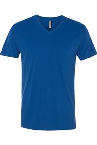 Футболка унисекс из замши Next Level с V-образным вырезом, цвет cool blue