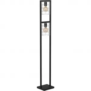 Торшер JUBILY E27 1 шт. Торшер черного цвета из стали - без лампы E27 - 2X40W Eglo, черный