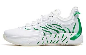 Баскетбольные кроссовки мужские с низким верхом белые/зеленые Anta