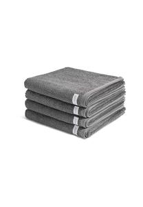 Набор полотенец Ross Selection, 4 штуки, 50x100 см, серо-коричневый