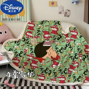 Disney Плед 150х200 см, флисовый, утепленный, с принтом Crayon Shin-Chan