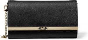 Мона Большой Восток/Запад Клатч MICHAEL Michael Kors, черный