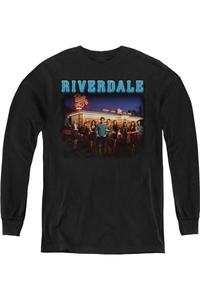 Рекадейл "В гостях у Попса" молодежный худи с длинным рукавом Gildan, черный