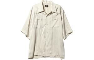 Рубашка с вышивкой в виде бабочек Needles, экрю