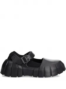 Балетки с пряжкой и толстой подошвой Desigual, черный