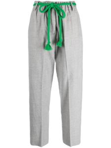 Прямые брюки с поясом Alysi, серый