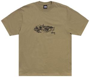 Футболка Stussy Fawn Tee, коричневый