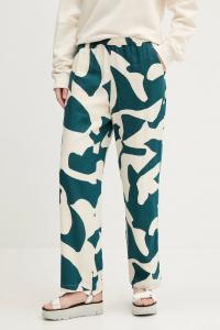 Льняные брюки Abercrombie & Fitch, бежевый