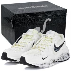Nike Кроссовки для бега мужские Air Max Fusion износостойкие и легкие низкие черно-белые черно-белые подарочная коробка 4, цвет Black White-Gift Box 4