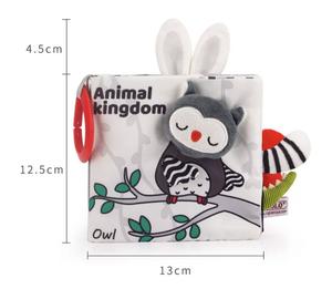 Контрастная книга для детей, сенсорная игрушка «Сова» Inna marka