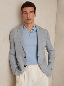 Афродита однобортный блейзер Reiss, Soft Blue