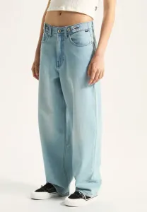 Свободные джинсы в клетку с подтяжкой Vans, Light Stonewash