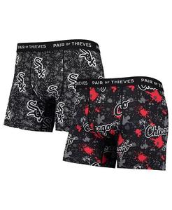 Мужские черные боксеры Chicago White Sox Super Fit, комплект из 2 трусов-боксеров Pair Of Thieves