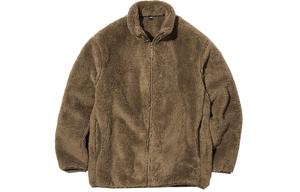 UNIQLO Куртка мужская Stand Collar, утепленная, темно-бежевая