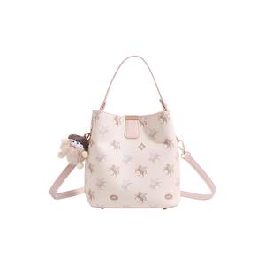 PAYOT Сумка женская из микрофибры и искусственной кожи белая розовая