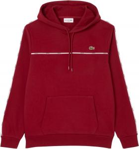 Толстовка Lacoste мужская Classic Fit Logo Stripe, Bordeaux