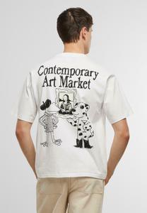 Футболка с принтом Market, белый