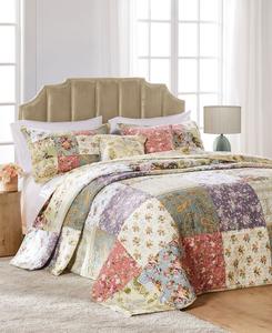 Greenland Home Fashions Комплект постельного белья Blooming Prairie Authentic Patchwork из 3 предметов, размер King/California King
