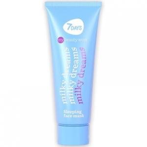 7DAYS Ночная маска для лица с витамином Е, миндальным маслом и жожоба Увлажняющая маска 80 мл Milky Dreams