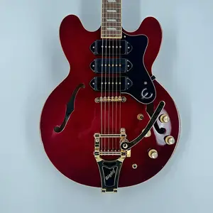 Epiphone Riviera P-93 - винно-красный
