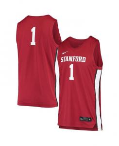 Реплика мужской и женской баскетбольной майки # 1 Cardinal Stanford Cardinal Nike, красный