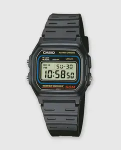 Цифровые мужские часы Casio Collection W-59-1VQES, черный