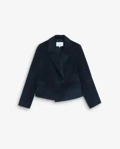 Женский вельветовый блейзер с отложным воротником Scalpers, синий