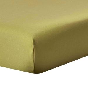 Простыня Homescapes оливково-зеленый, 120/190 см