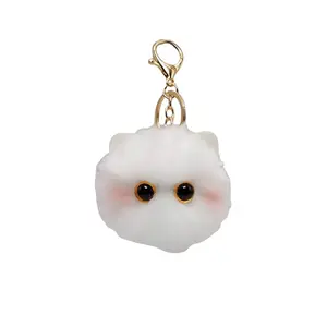 Брелок плюшевый мячик с котом blush, высота 12,5 см WANGE