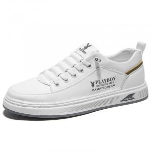Кеды мужские, обувь для скейтбординга низкая Playboy, белый