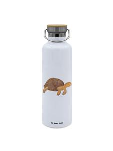 Mr. & Mrs. Panda Фляга с изображением черепахи, без надписи, белого цвета