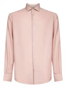 Рубашка на пуговицах Zegna, розовый
