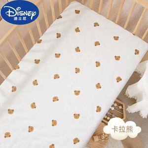 Disney Простыня на резинке для детской кроватки 105х60 см, 100% хлопок, цвет Kala Bear