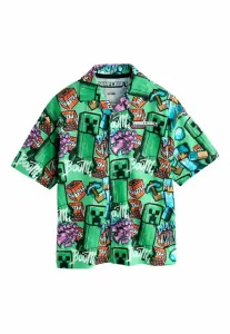 Рубашка с коротким рукавом minecraft стандартного кроя Next, Green All Over Print