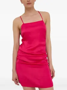 Платье мини с перекрестными бретелями Herskind, розовый