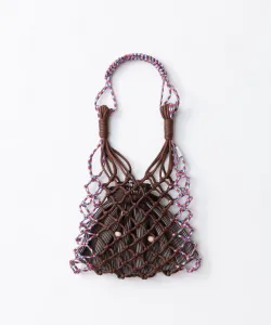 Сумка-шоппер из макраме с чехлом Tricot, цвет 87Brown