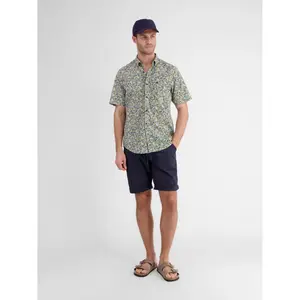 Рубашка с короткими рукавами LERROS "Летняя рубашка с короткими рукавами с принтом LERROS", цвет Mango