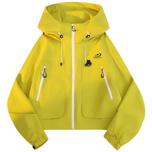 Куртка женская с капюшоном Moderate Hard Shell WARRIOR, желтый коричневый