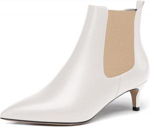 Женские вечерние повседневные ботильоны WAYDERNS с острым носком, на низком каблуке-лодочке, на 2 дюйма