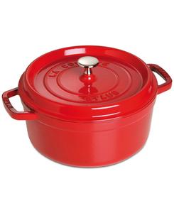 Чугунная круглая кастрюля объемом 5,5 кварты Staub, Cherry