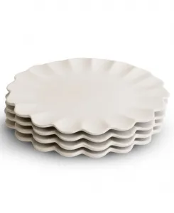 Набор обеденных тарелок Dhalia, 4 штуки Lemieux Et Cie, белый