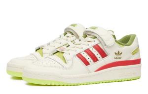 Мужские кроссовки для скейтбординга adidas originals FORUM, Cream White/Collegiate Red/Solar Slime
