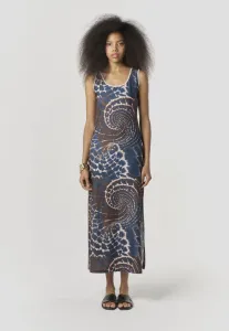 Платье из трикотажа с принтом Koroshi, Multicolor Multi-Coloured