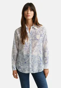 Блузка с цветочным принтом на пуговицах Gant, White