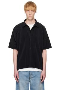 Черная ежемесячная рубашка цвета апреля HOMME PLISSÉ ISSEY MIYAKE