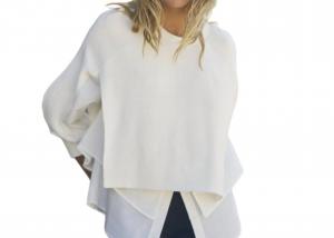 Блуза Tulipa, длинная, трикотажная, кремового цвета NU Denmark