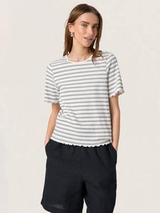 Футболка Eleanora в полоску Soaked In Luxury, Black/White