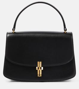 Сумка-тоут Sofia из кожи The Row, черный