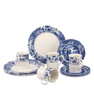 Набор столовой посуды Spode Blue, итальянский Brocato, 12 предметов, синий